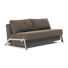 Load image into Gallery viewer, Cubed Queen Sleeper Sofa with Chrome Legs