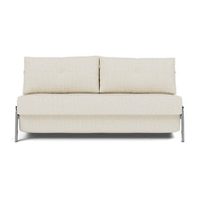Load image into Gallery viewer, Cubed Queen Sleeper Sofa with Chrome Legs