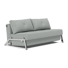 Load image into Gallery viewer, Cubed Queen Sleeper Sofa with Chrome Legs