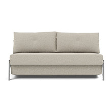 Load image into Gallery viewer, Cubed Queen Sleeper Sofa with Chrome Legs