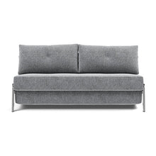 Load image into Gallery viewer, Cubed Queen Sleeper Sofa with Chrome Legs