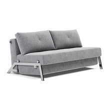 Load image into Gallery viewer, Cubed Queen Sleeper Sofa with Chrome Legs