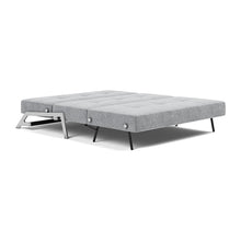 Load image into Gallery viewer, Cubed Queen Sleeper Sofa with Chrome Legs