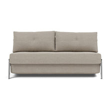 Load image into Gallery viewer, Cubed Queen Sleeper Sofa with Chrome Legs