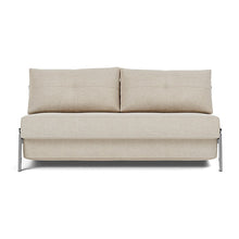 Load image into Gallery viewer, Cubed Queen Sleeper Sofa with Chrome Legs