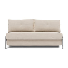 Load image into Gallery viewer, Cubed Queen Sleeper Sofa with Chrome Legs