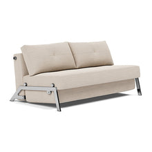 Load image into Gallery viewer, Cubed Queen Sleeper Sofa with Chrome Legs