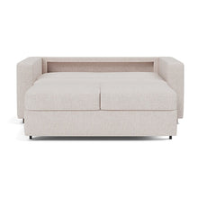 Load image into Gallery viewer, Innovation Living Neah Full Sleeper Sofa with Standard Arms - Weda Sand - bed front