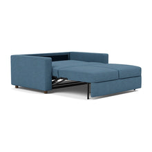 Load image into Gallery viewer, Innovation Living Neah Full Sleeper Sofa with Standard Arms - Weda Blue - bed 3 4
