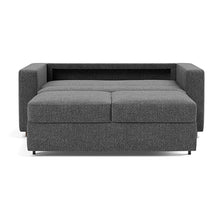 Load image into Gallery viewer, Innovation Living Neah Full Sleeper Sofa with Standard Arms - Taura Deep Grey - bed front