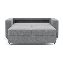 Load image into Gallery viewer, Innovation Living Neah Full Sleeper Sofa with Standard Arms - Taura Slate Grey - bed front