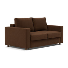Load image into Gallery viewer, Innovation Living Neah Full Sleeper Sofa with Standard Arms - Taura Cappuccino - sofa 3 4