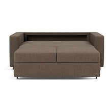 Load image into Gallery viewer, Innovation Living Neah Full Sleeper Sofa with Standard Arms - Esina Cedar Brown - bed front