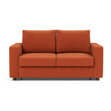 Load image into Gallery viewer, Innovation Living Neah Full Sleeper Sofa with Standard Arms - Esina Rust Orange - sofa front