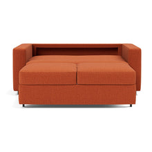 Load image into Gallery viewer, Innovation Living Neah Full Sleeper Sofa with Standard Arms - Esina Rust Orange - bed front