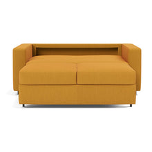 Load image into Gallery viewer, Innovation Living Neah Full Sleeper Sofa with Standard Arms - Elegance Burned Curry - bed front