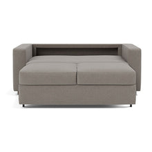 Load image into Gallery viewer, Innovation Living Neah Full Sleeper Sofa with Standard Arms - Mixed Dance Grey - bed front