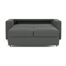 Load image into Gallery viewer, Innovation Living Neah Full Sleeper Sofa with Standard Arms - Boucle Charcoal - bed front