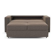 Load image into Gallery viewer, Innovation Living Neah Full Sleeper Sofa with Standard Arms - Boucle Taupe - bed front