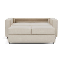 Load image into Gallery viewer, Innovation Living Neah Full Sleeper Sofa with Standard Arms - Phobos Latte - bed front