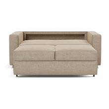 Load image into Gallery viewer, Innovation Living Neah Full Sleeper Sofa with Standard Arms - Phobos Mocha - bed front