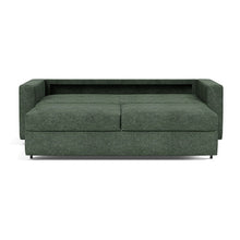 Load image into Gallery viewer, Innovation Living Neah King Sleeper Sofa Standard Arms - Avella Pine Green - 03-bed-front