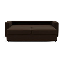 Load image into Gallery viewer, Innovation Living Neah King Sleeper Sofa Standard Arms - Taura Chocco - 03-bed-front