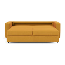 Load image into Gallery viewer, Innovation Living Neah King Sleeper Sofa Standard Arms - Elegance Burned Curry - 03-bed-front