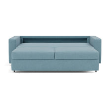 Load image into Gallery viewer, Innovation Living Neah King Sleeper Sofa Standard Arms - Mixed Dance Light Blue - 03-bed-front