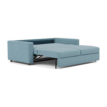 Load image into Gallery viewer, Innovation Living Neah King Sleeper Sofa Standard Arms - Mixed Dance Light Blue - 04-bed-3-4
