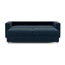 Load image into Gallery viewer, Innovation Living Neah King Sleeper Sofa Standard Arms - Mixed Dance Blue - 03-bed-front