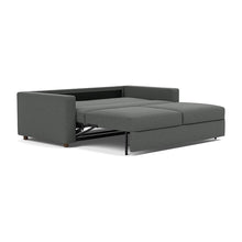 Load image into Gallery viewer, Innovation Living Neah King Sleeper Sofa Standard Arms - Boucle Charcoal - 04-bed-3-4