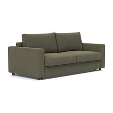 Load image into Gallery viewer, Innovation Living Neah King Sleeper Sofa Standard Arms - Boucle Forest Green - 02-sofa-3-4