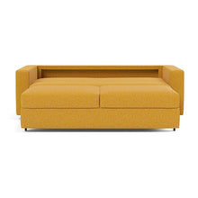 Load image into Gallery viewer, Innovation Living Neah King Sleeper Sofa Standard Arms - Boucle Ochre - 03-bed-front
