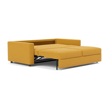 Load image into Gallery viewer, Innovation Living Neah King Sleeper Sofa Standard Arms - Boucle Ochre - 04-bed-3-4