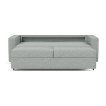 Load image into Gallery viewer, Innovation Living Neah King Sleeper Sofa Standard Arms - Melange Light Grey - 03-bed-front