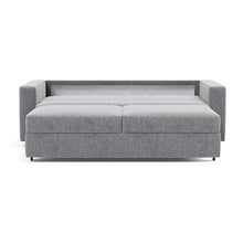 Load image into Gallery viewer, Innovation Living Neah King Sleeper Sofa Standard Arms - Twist Granite - 03-bed-front