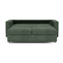 Load image into Gallery viewer, Neah Queen Sleeper Sofa with Standard Arms - 281 Avella Pine Green - 03 bed front