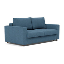 Load image into Gallery viewer, Neah Queen Sleeper Sofa with Standard Arms - 302 Weda Blue - 02 sofa 3 4