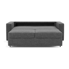 Load image into Gallery viewer, Neah Queen Sleeper Sofa with Standard Arms - 350 Taura Deep Grey - 03 bed front