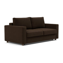 Load image into Gallery viewer, Neah Queen Sleeper Sofa with Standard Arms - 358 Taura Chocco - 02 sofa 3 4