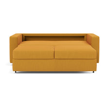 Load image into Gallery viewer, Neah Queen Sleeper Sofa with Standard Arms - 507 Elegance Burned Curry - 03 bed front