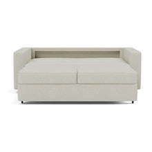 Load image into Gallery viewer, Neah Queen Sleeper Sofa with Standard Arms - 527 Mixed Dance Natural - 03 bed front