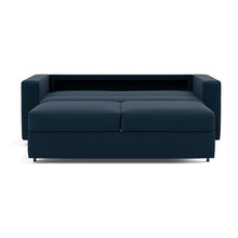 Load image into Gallery viewer, Neah Queen Sleeper Sofa with Standard Arms - 528 Mixed Dance Blue - 03 bed front