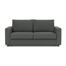 Load image into Gallery viewer, Neah Queen Sleeper Sofa with Standard Arms - 529 Boucle Charcoal - 01 sofa front