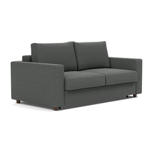 Load image into Gallery viewer, Neah Queen Sleeper Sofa with Standard Arms - 529 Boucle Charcoal - 02 sofa 3 4