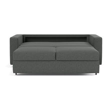 Load image into Gallery viewer, Neah Queen Sleeper Sofa with Standard Arms - 529 Boucle Charcoal - 03 bed front