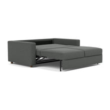 Load image into Gallery viewer, Neah Queen Sleeper Sofa with Standard Arms - 529 Boucle Charcoal - 04 bed 3 4