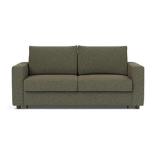 Load image into Gallery viewer, Neah Queen Sleeper Sofa with Standard Arms - 535 Boucle Forest Green - 01 sofa front