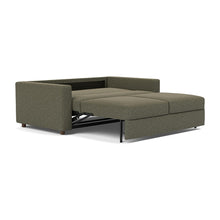 Load image into Gallery viewer, Neah Queen Sleeper Sofa with Standard Arms - 535 Boucle Forest Green - 04 bed 3 4